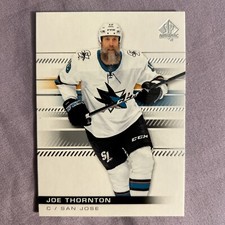 Joe Thornton 2019-20 SP Authentic Hockey #44 San Jose Sharks
