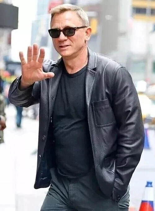 Mens Daniel Craig Handmade Black Real Leather Single Breasted Blazer Jacket Coat
Opens in a new wind