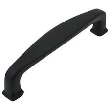 Cosmas Cabinet Hardware Flat Black Handle Pulls - #4392FB