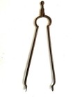LARGE, HEAVY DUTY, WELL-MADE FORGED IRON TONGS, LATE 1800's - EARLY 1900's — photo 10