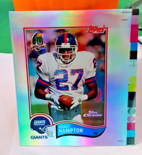1996 TOPPS CHROME RODNEY HAMPTON 40TH ANNIVERSARY REFRACTOR COLOR BAR PROOF