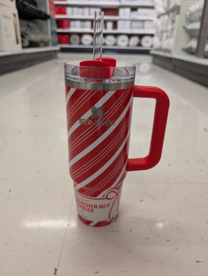 Stanley 30oz Holiday Candy Cane Twist Tumbler Target Exclusive New - Image 2 of 2