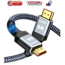8K 60 Long HDMI Cable 15FT, 48Gbps High Speed HDMI to HDMI 2.1