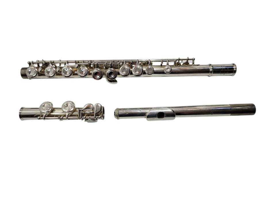 Yamaha Flute Advantage prata 200AD flauta e vara de limpeza com estojo acolchoado Max - Imagem 3 de 4