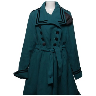 Hell Bunny, Mantel, Damen, Größe: 4XL, Blau, Elasthan/Polyester/Viskose #uXD