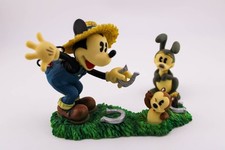 VINTAGE ENESCO MICKEY MOUSE FIGURE GOOD LUCK WILL FIND YOU 2 PC SET