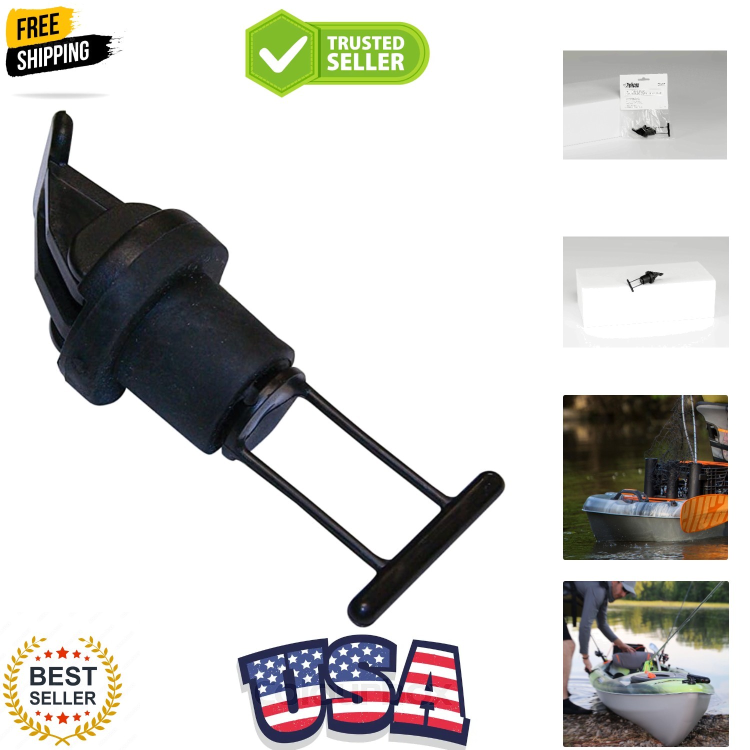 Drain Plug With Installation Hardware - 3/4 Inch Diam...