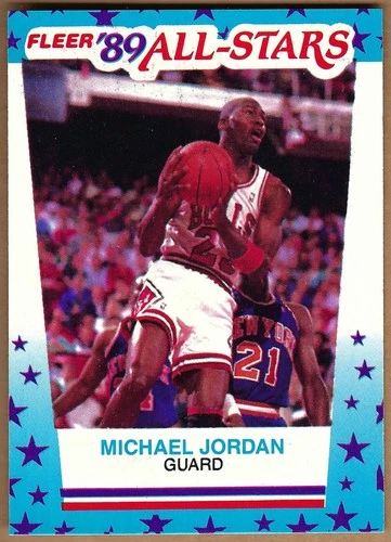 1989-90 Fleer Stickers #3 Michael Jordan (30\_1)
