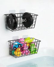 2 Pack Bathtub Toy Organizer - Toy Basket for Bathtub, Bathroom Toy Holder, B...