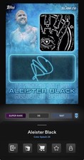 DIGITAL TOPPS WWE SLAM Aleister Black COLOR SPLASH SR BLUE SIGNATURE RELIC Read