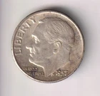 1957-P DIME 90% SILVER TEN CENTS PHILADELPHIA 10¢ UNITED STATES OF AMERICA USA