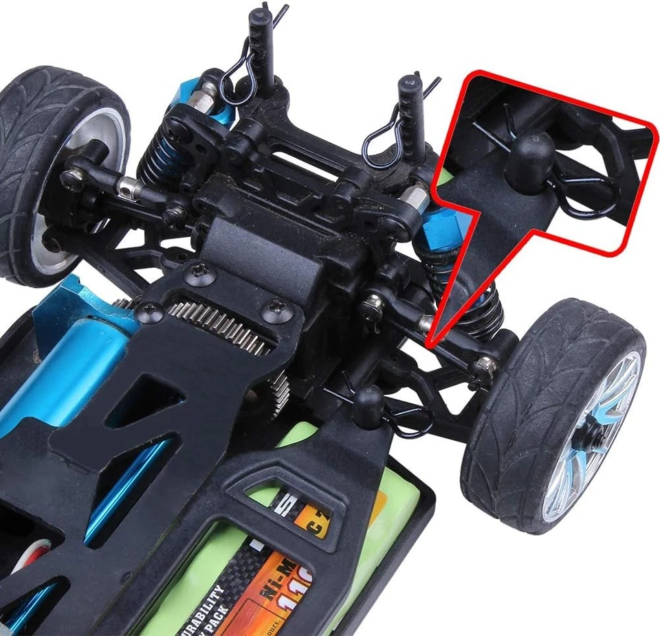 (100-Pack) HobbyPark RC Body Clips Bent R Pins Post Mount for 1/12 1/10...  - Image 3 of 4