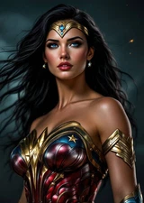 4x6  Color Photo Print Women Famous Fan Art ai Fantasy superhero cosplay DF15