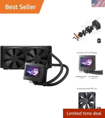 All-in-one Liquid CPU Cooler with 240mm Radiator. Asetek 8th gen Pump, 2X Noc...
