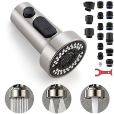 Kitchen Faucet Sprayer Head Replacement Pull Down Spray Head with 15 Adapter