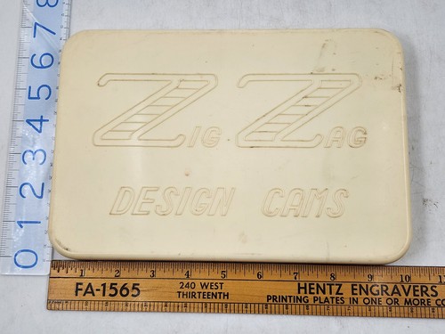Vintage Zick Zack Design Nocken mit Koffer 24 Stück - Bild 4 von 4