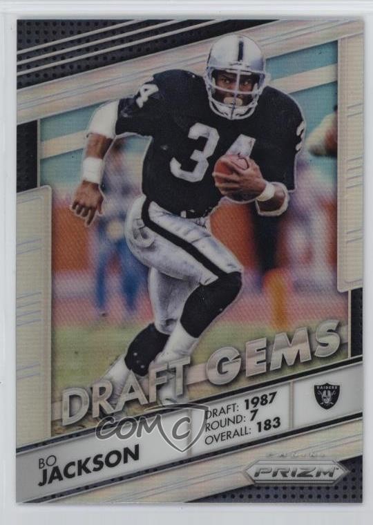 2016 Panini Prizm Draft Gems Silver Prizm Bo Jackson #11 2h5
