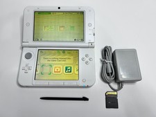 Nintendo 3DS XL LL - White System Bundle | USA Region | 8GB SD + Charger | US