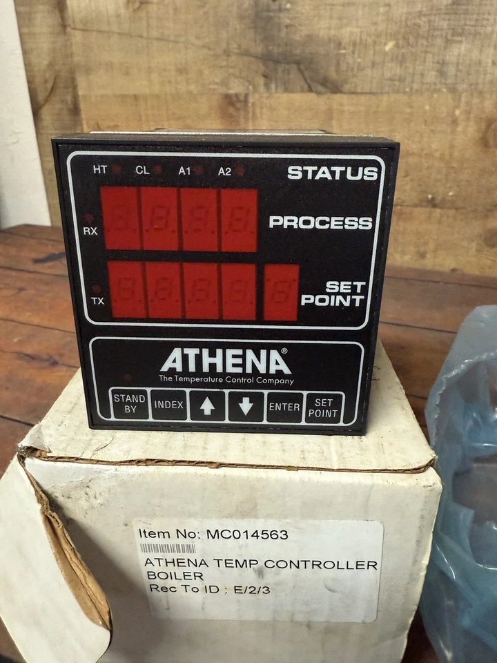 Athena 6075 Temp Controller 0–2000F 120-240V VAC 4-20mA Boiler Unit NOS Item - Image 2 of 4