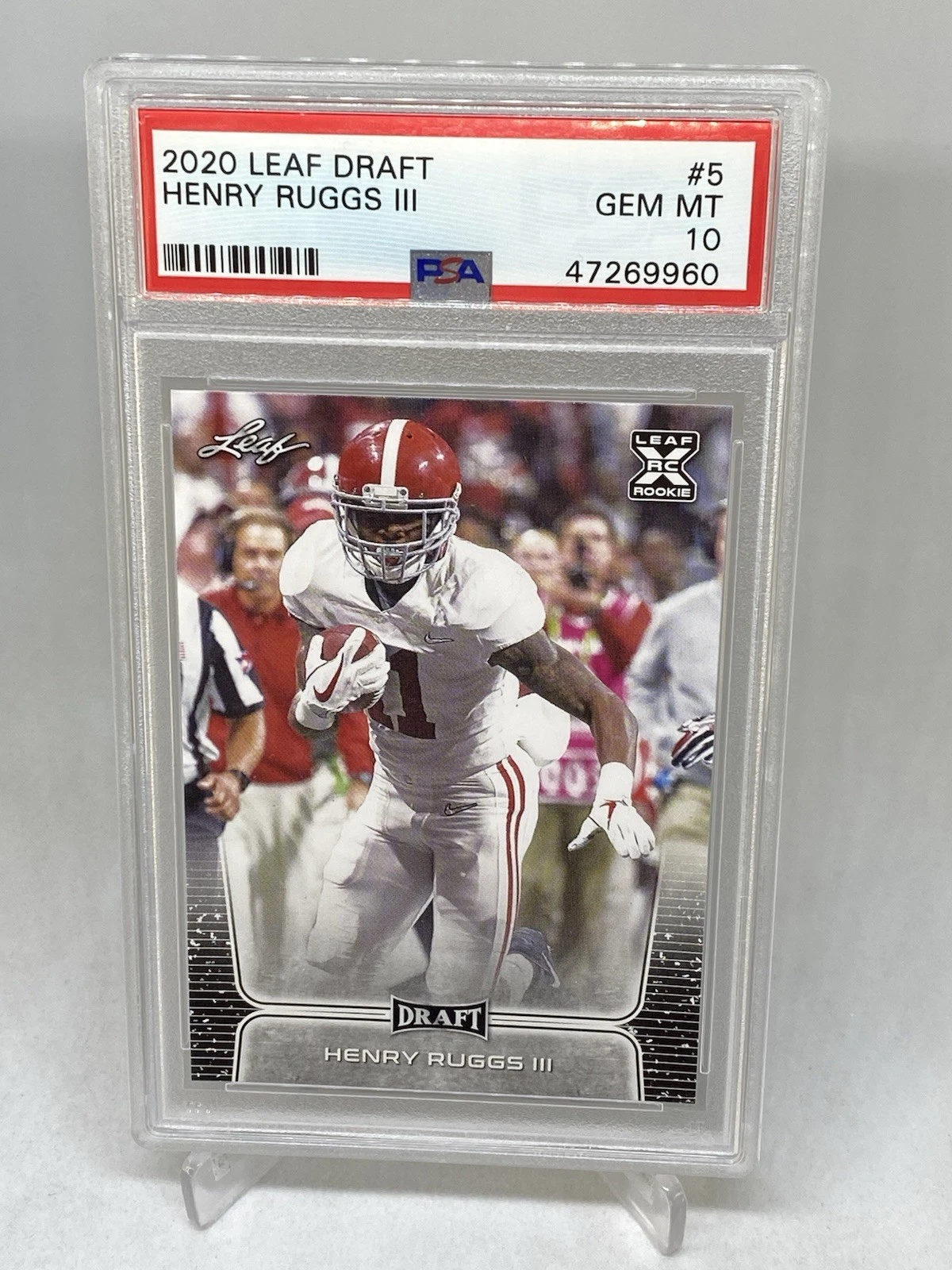 Henry Ruggs III Leaf Draft #5 Base