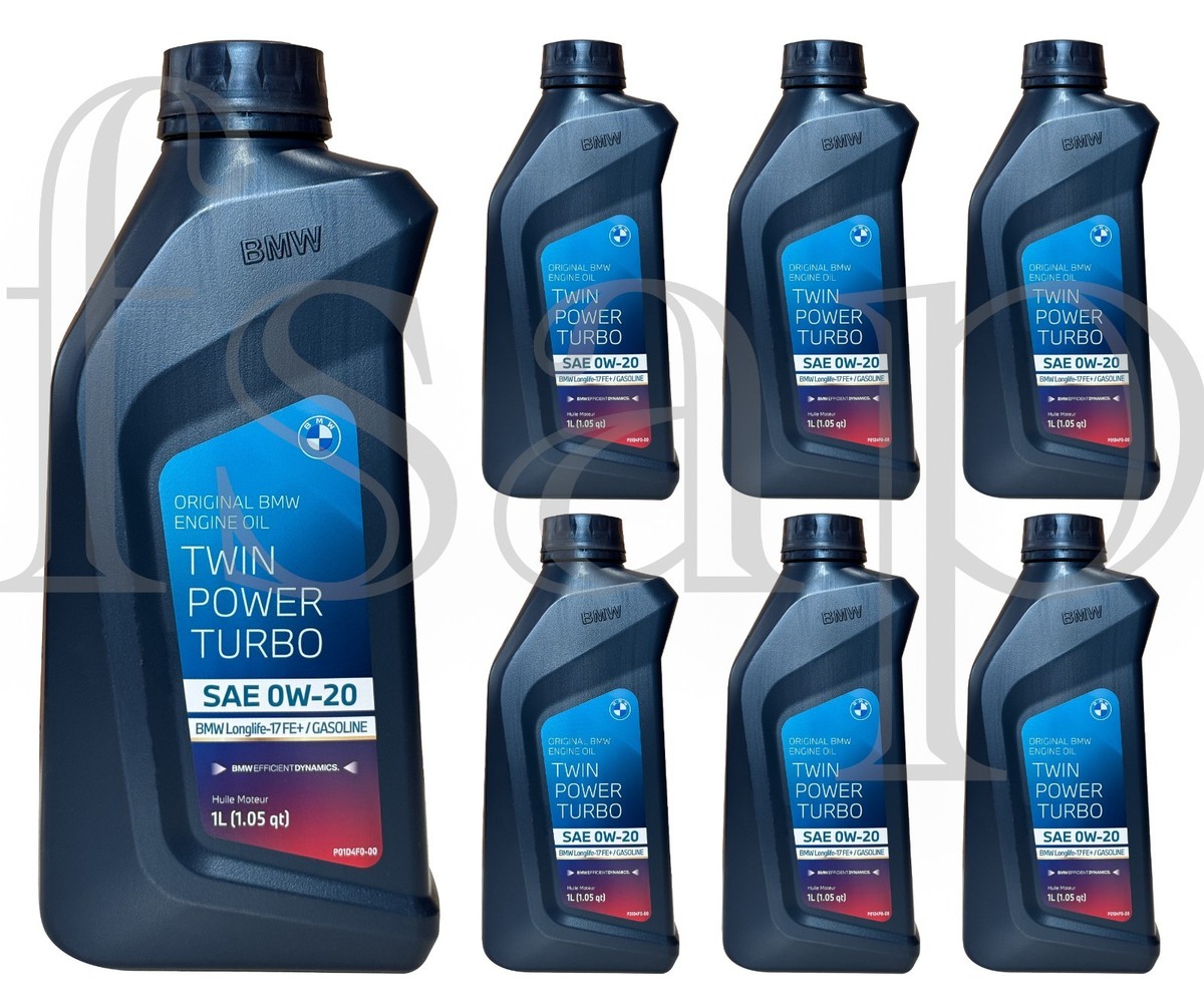  Twin Power Turbo エンジンオイル 1L 0W20 12本 Set of 7 quarts of Genuine BMW Twin Power Turbo Full Synthetic