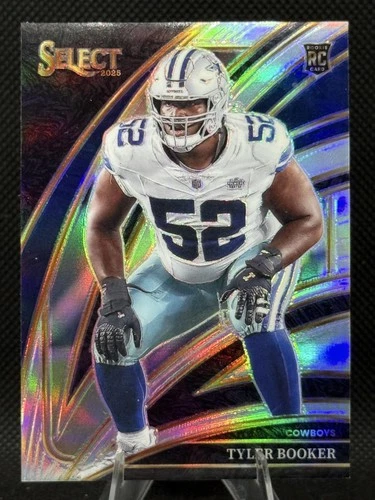 2025 Panini Select #298 Tyler Booker Silver Prizm Dallas Cowboys