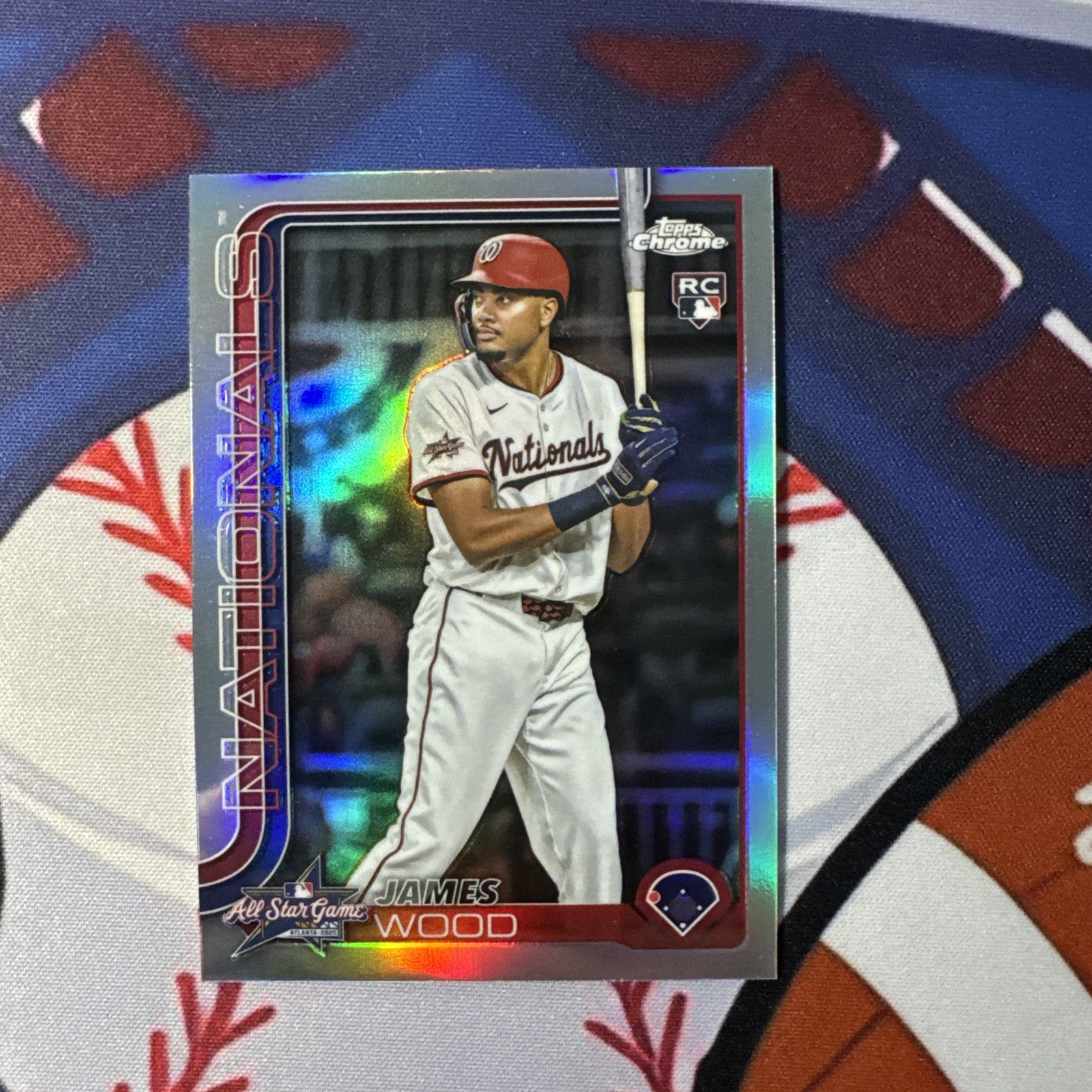 2025 Topps Chrome Update James Wood All-Star Game Refractor RC