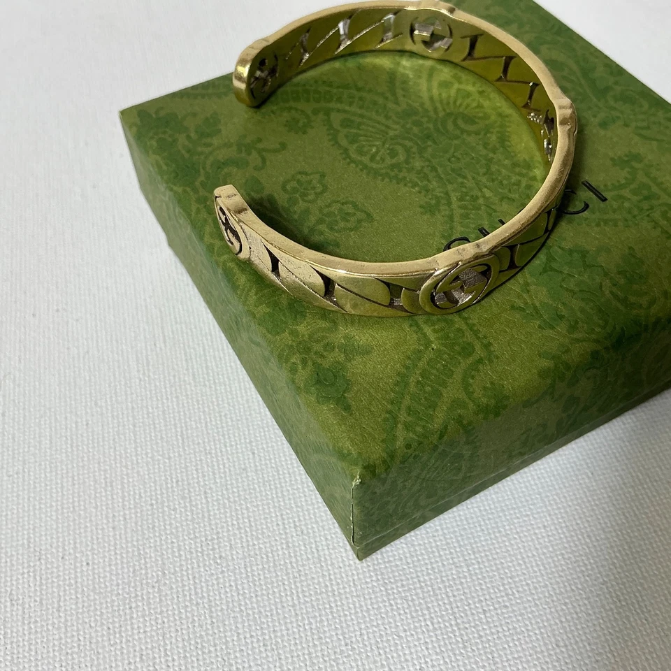 Brazalete brazalete Gucci dorado GG Foto 4 de 4