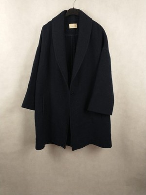 ba&sh lotus Wollmischung Mantel Marineblau Gr. 2 Loose Fit Oversize