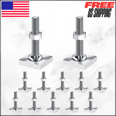 Stainless Steel TSlot Bolts Roof Rack Track Kit for Kayak Bike Rail 12pc M6x35mm