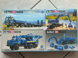 Kibri 10732: Jubiläums Set THW (6 Bausätze) in OVP #0395001