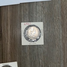 Regno Unito 50 pence scudo della Britania, anno 1969RARO VECCHIO DA COLLEZIONE