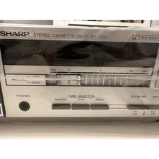 VINTAGE *NEW* 1980's Sharp RT-200 Japan Stereo Cassette Tape Deck