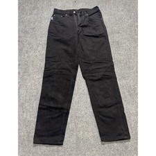 Vintage Lee Pants Men's 30x31 100 Cotton Made In USA Paper Tags Grunge Black