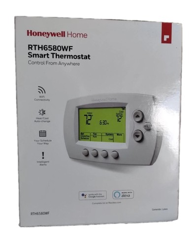 Honeywell Home RTH6580WF Smart Thermostat Control From Anywhere - Picture 2 of 7