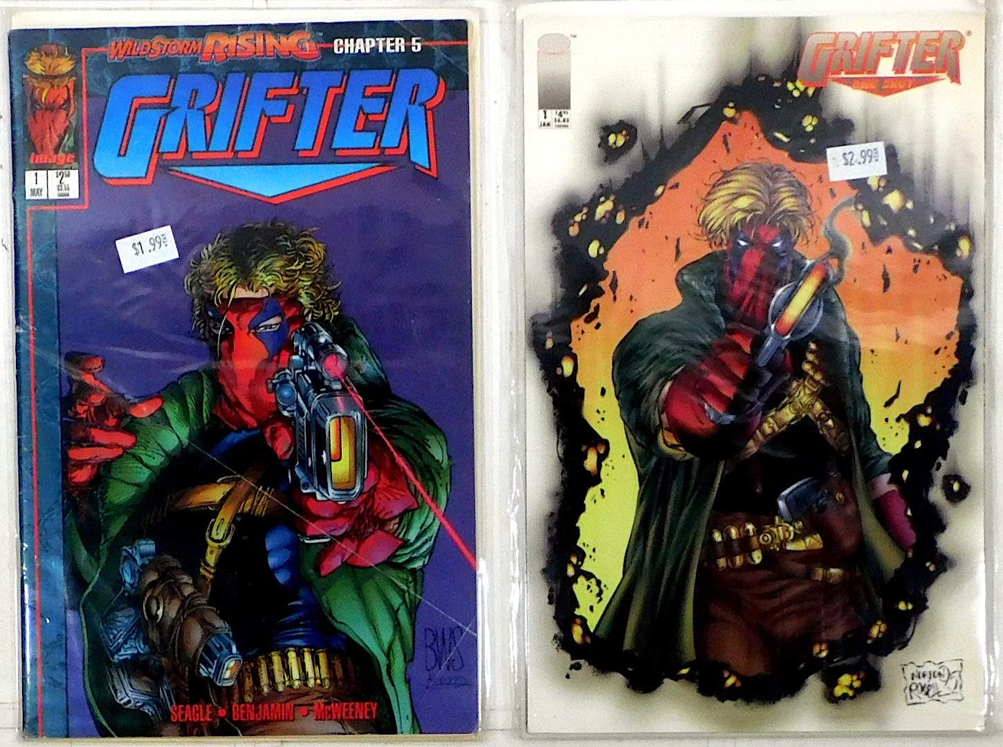 Grifter Lot of 2 #1 D, One-Shot (1995) Image Comics 1st Print Comic Books