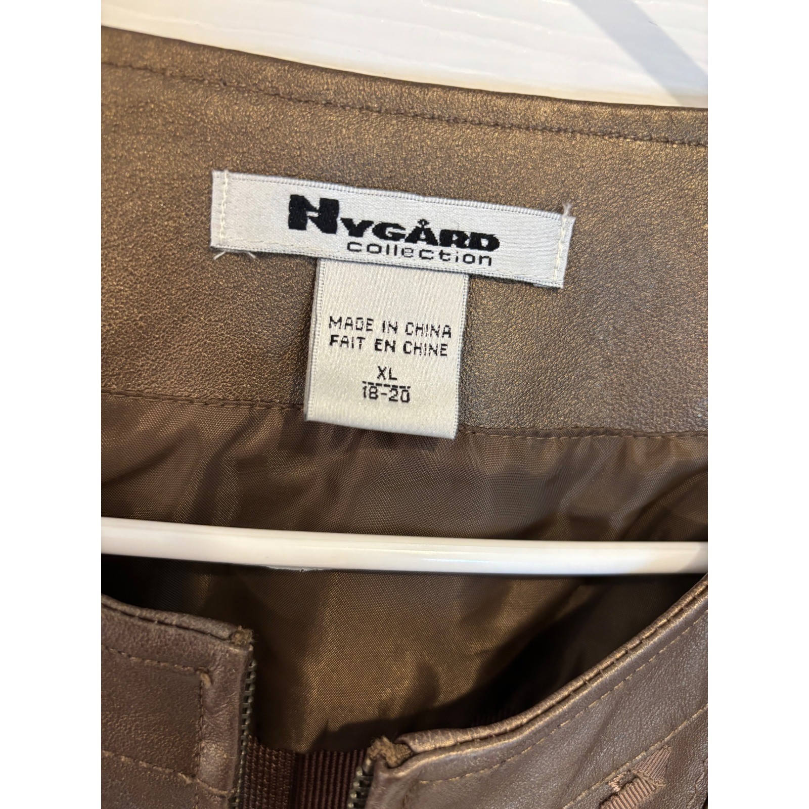 Nygaard Collection Leather Front Jacket Knit Slee… - image 3