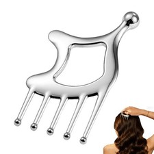 Masseur de cuir chevelu portable en acier inoxydable, masseur de tête