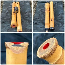 Shakuhachi Flute 55cm Bamboo Woodwind Traditional Japanese Instrument Used