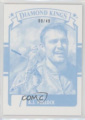 2016 Panini Donruss Diamond Kings Test Proof Cyan 9/49 AJ Pollock #1 7m3
