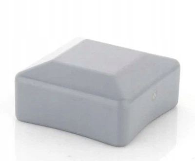 10x Capuchon Poteau de Clôture 60x60 mm Gris Capuchon de Poteau Quadratisch - Photo 1/4