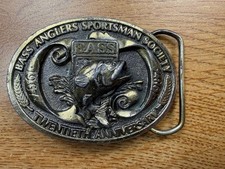 Bass Anglers Sportsman Society Twentieth Anniversary Belt Buckle