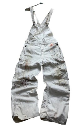 Vintage 60s 70 s Stone Cutter Painter Overalls 35x30 USA Workwear Sanforized