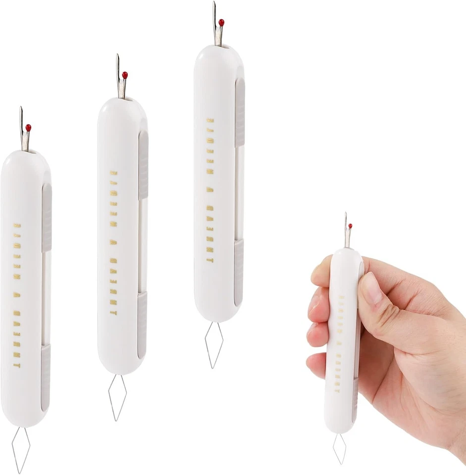 3pcs Upgraded 2 in 1 Needle Threader Seam Ripper, Multifunctional Integrated Sea - Image 3 of 4