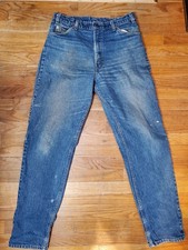 Vintage Levis 550 Jeans Size 36x34 35x34 USA Made Orange Tab Tapered Leg