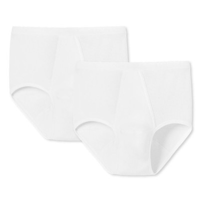 Schiesser Men's Briefs 2 Pack - Original Double Rib, Classic, Cotton