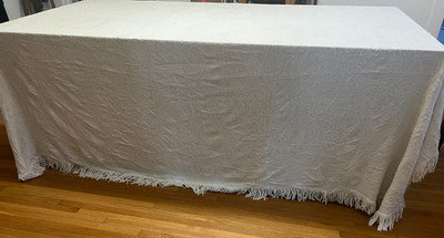 Ivory Vintage Bedspread Farmhouse Cottage (FULL/ QUEEN) condition issues