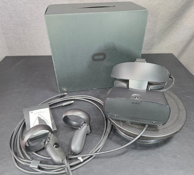 Oculus Rift S PC-Powered VR Gaming Headset Wired Cable Working Tested