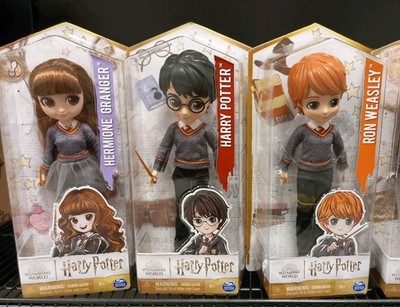 Harry Potter 3x Wizarding World Harry, Ron & Hermine Pose Figuren Spin Master 