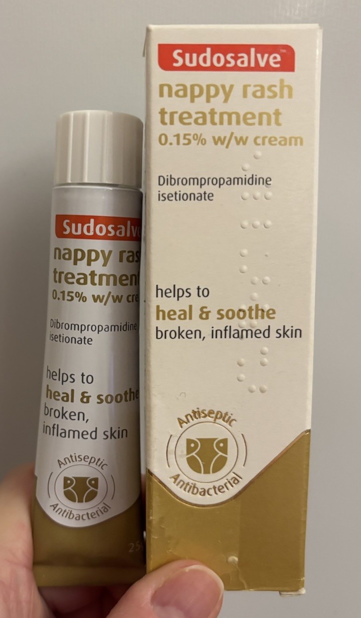 Sudosalve Nappy Rash Treatment Cream Heal & Soothe Inflamed and Broken Skin 25g